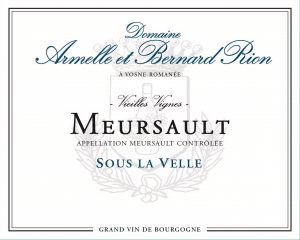 MEURSAULT Sous la Velle